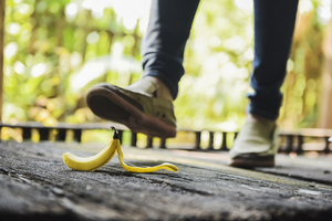 Man Stopping Banana