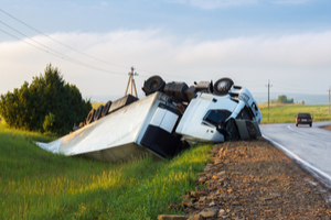 Truck Accident in a Highway